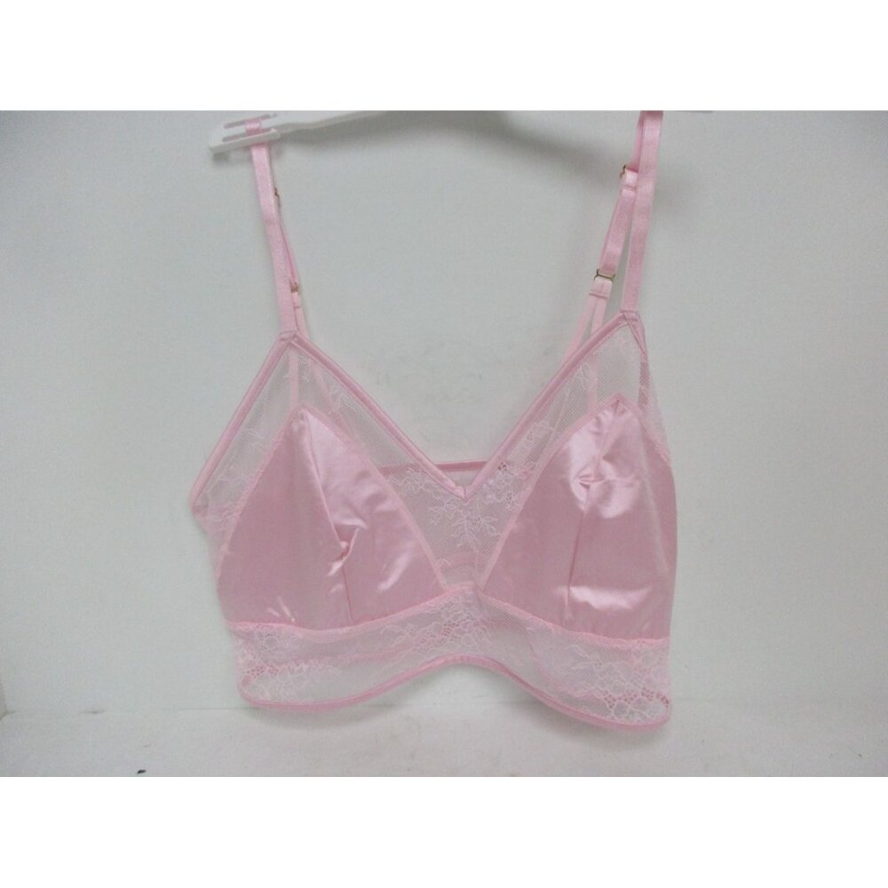 Auden Women's 023 12 0397 Lace Bra Pink Size Large New!!!